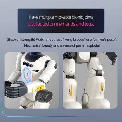 Smart RC Humanoid Robot - Gesture Sensing, Programmable Remote Control Toy