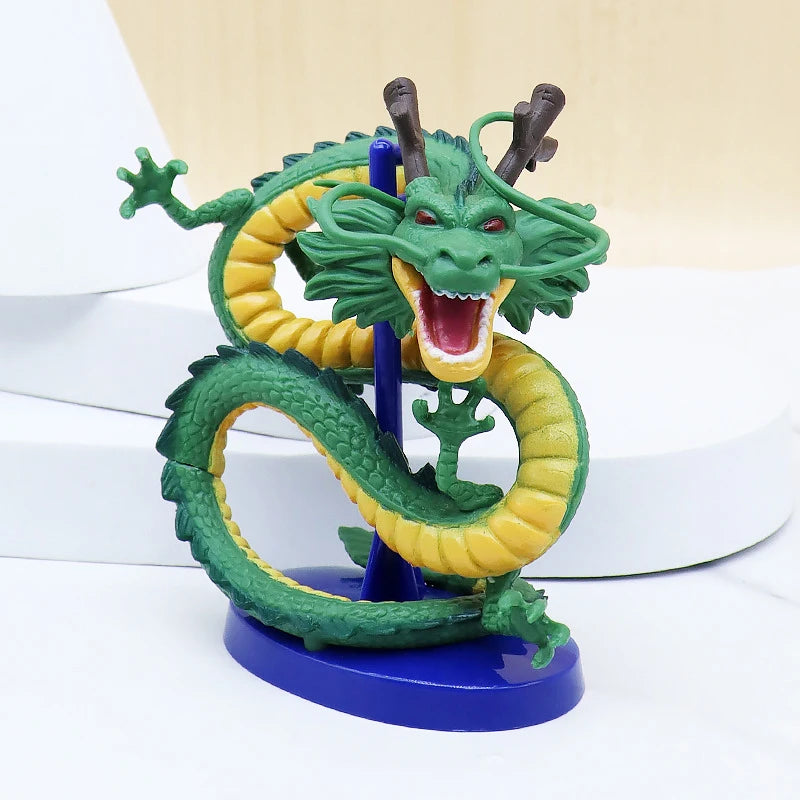 Dragon Ball Z Shenron Figure — Handmade PVC DBZ Son Goku Cyan Dragon Anime Figurine & Birthday Decoration Toy
