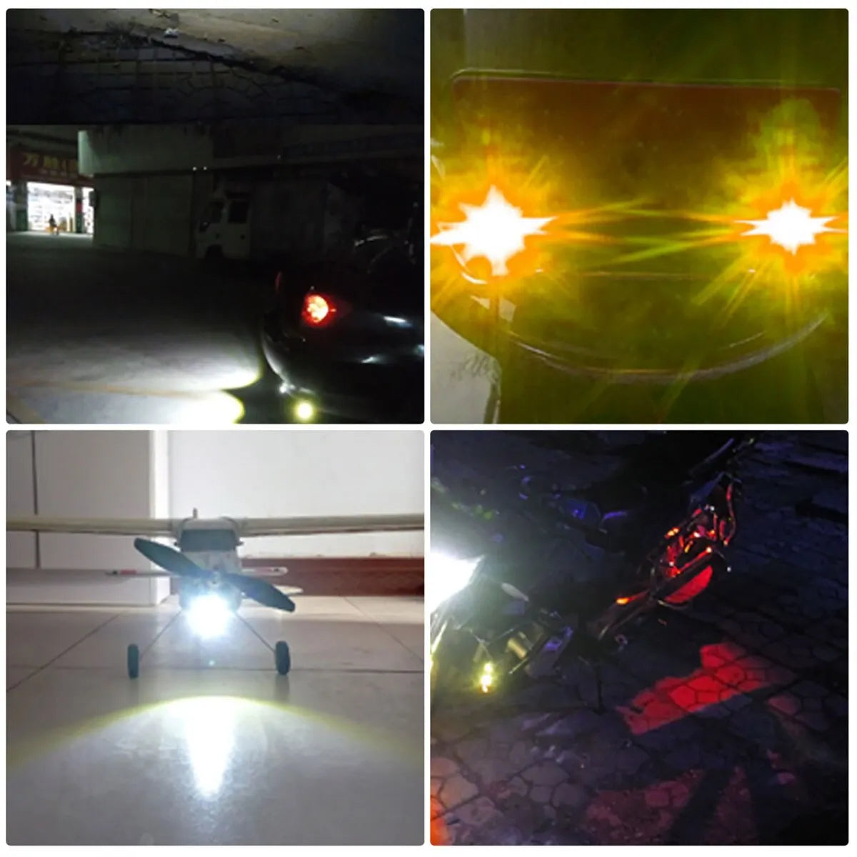2PCS Motorcycle LED Eagle Eye Lights – Super Bright Turn Signal & Rear Tail Brake Lamps