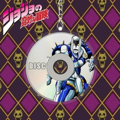Anime Acrylic Keychain - JoJo Bizarre Adventure Cosplay Figure Charm for Bags, Desk Decor & Holiday Gift