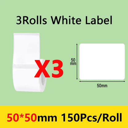 Niimbot B21/B1/B203 Mini Bluetooth Thermal Printer – Waterproof Oil-Resistant Label Maker with Adhesive Sticker Paper for Office Use