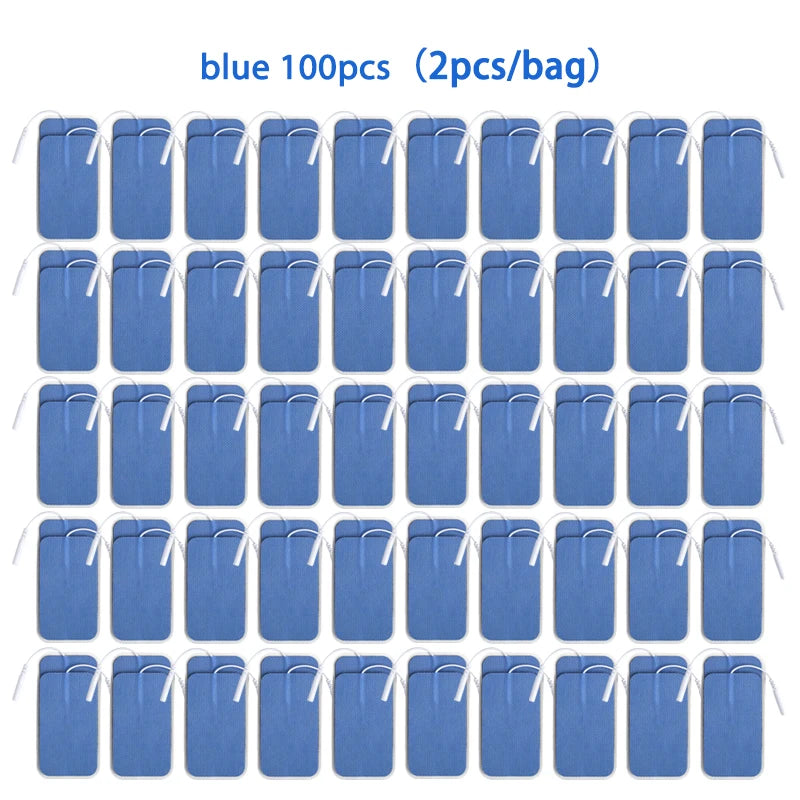 5×9cm Non-Woven Electrode Pads – 2mm Plug for TENS Muscle Stimulator & Acupuncture Machine, Gel Patch Accessories