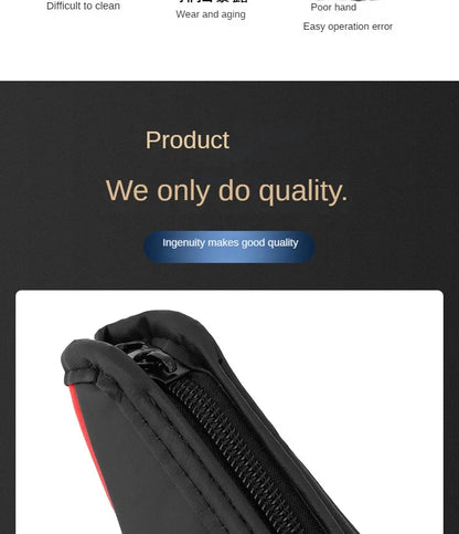 High-Quality Universal PU Leather Gear Shift Cover — Non-Slip, Wear-Resistant for Automatic Cars