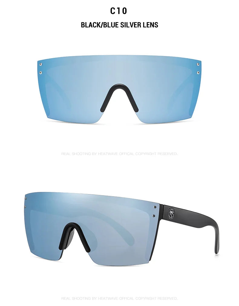 NEW Luxury Brand Mirrored Polarized Sunglasses — Men’s Sport Goggles with UV400 Protection & Case