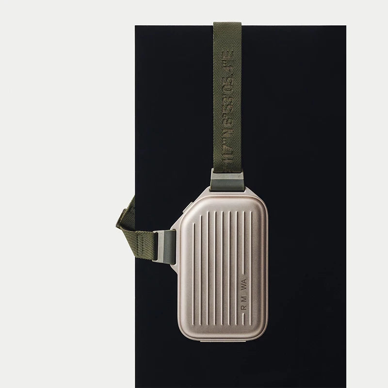 2025 RMWA Light Luxury Single-Shoulder Crossbody Bag — Vertical Aluminum-Magnesium Alloy Travel Bag, Silver Stylish Luggage