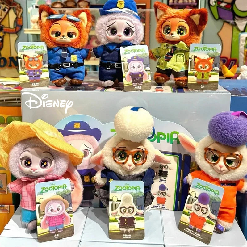 NEW 2026 Disney Zootopia Blind Box – Judy & Nick Vinyl Plush Cartoon Character Pendant, Trendy Toy Gift