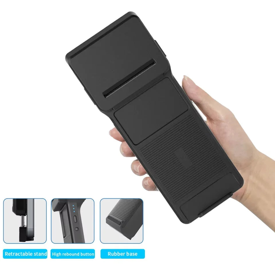 58mm Thermal Printer & 2D Bluetooth Scanner - 2-in-1 Mobile Back Clip with 7.4V 3000mAh Battery