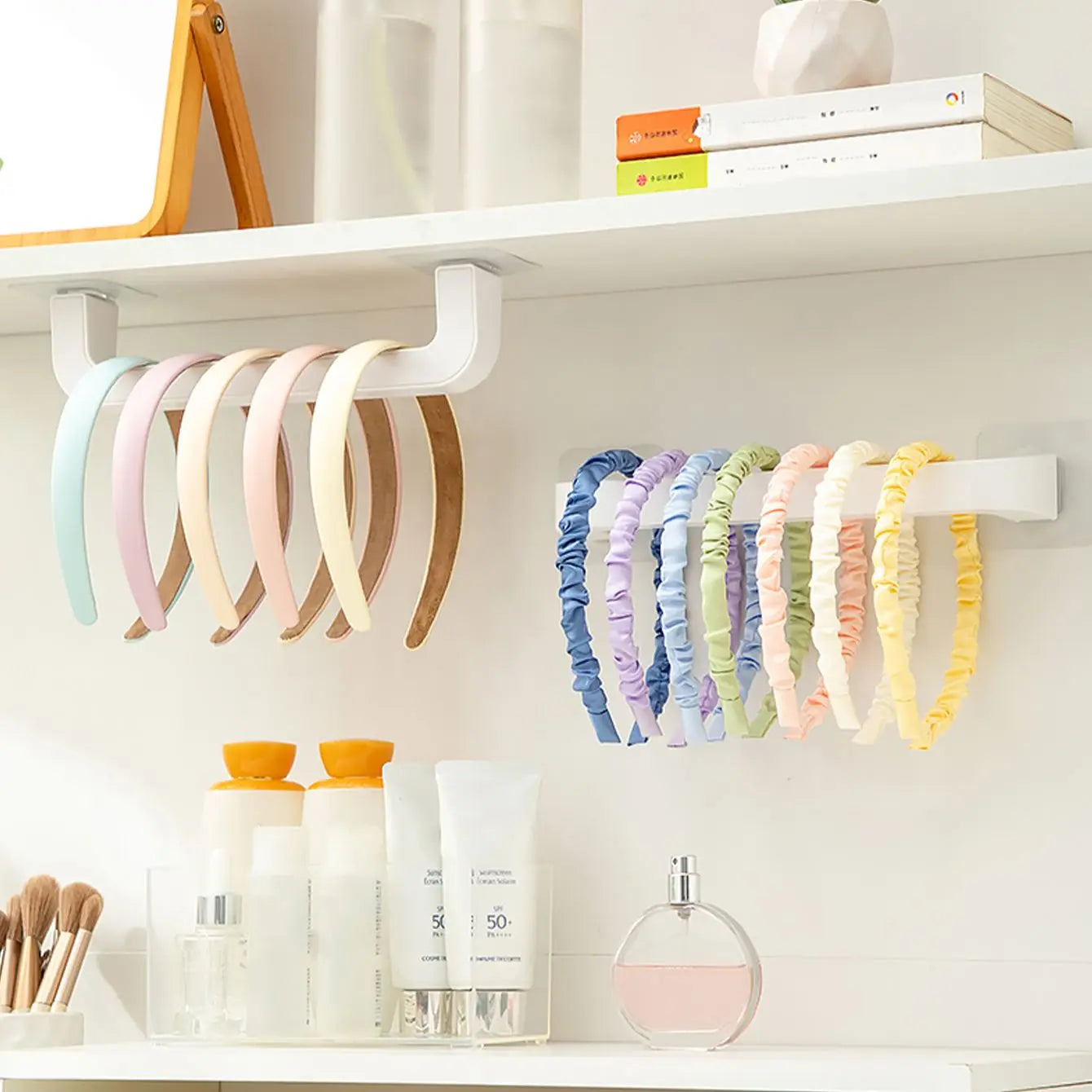 Multifunctional Seamless Hair Loop Storage Rack - Non-Punching, Dormitory Head Rope Hook Organizer