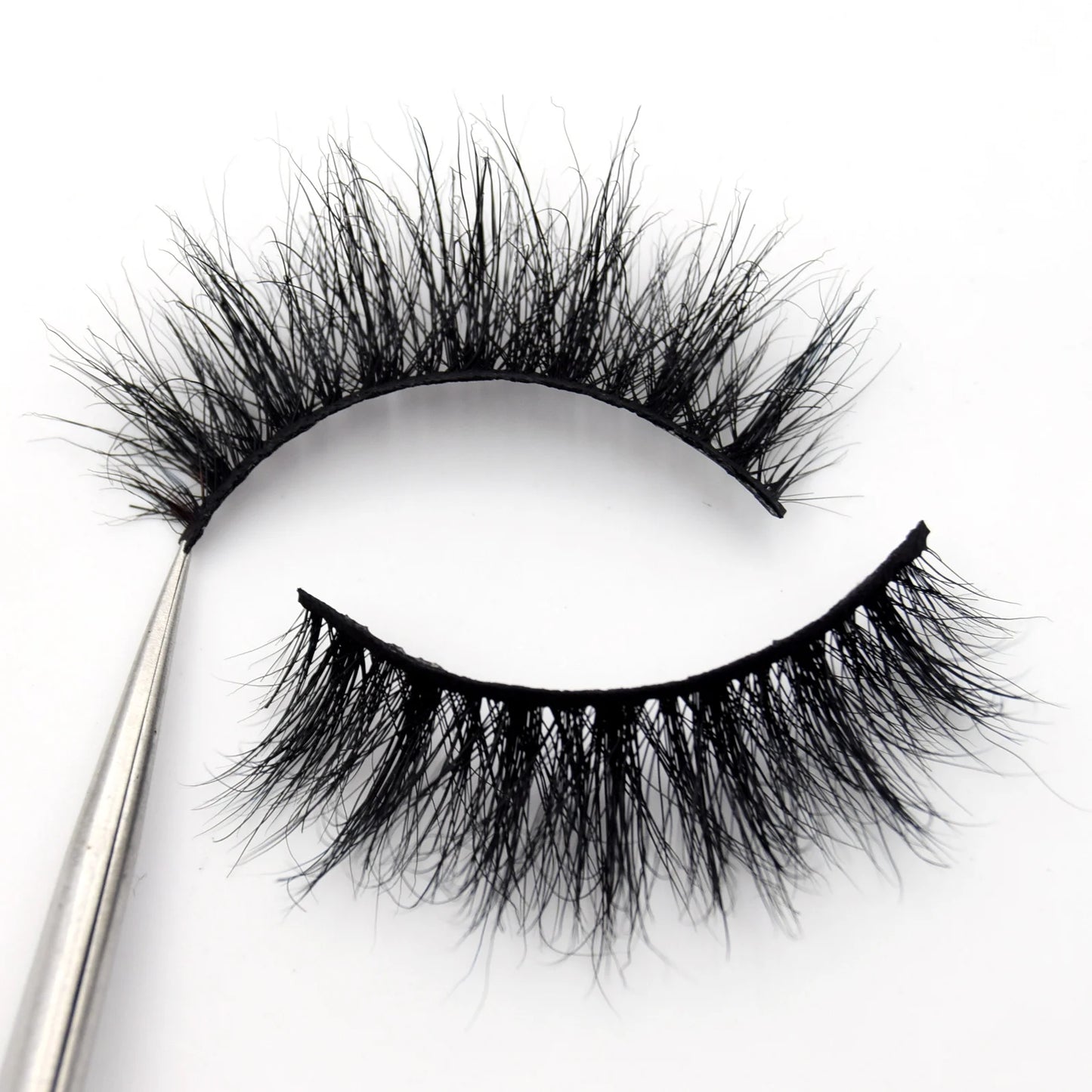Visofree 3D Mink Eyelashes – Thick Handmade Full Strip Cruelty-Free False Lashes for Makeup M56