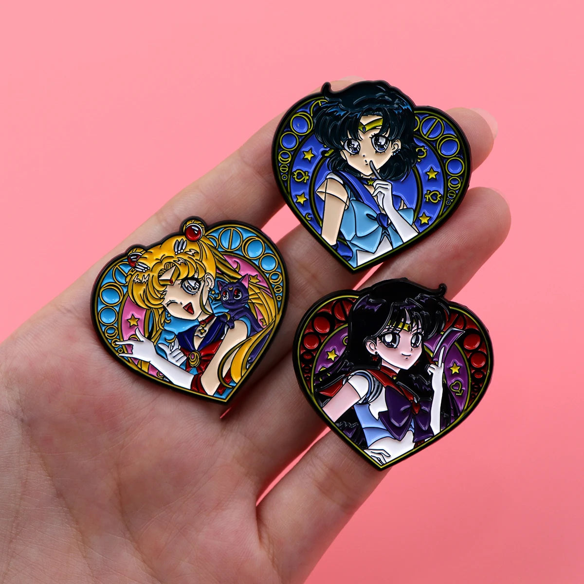 Cartoon Anime Enamel Brooch Pins – Kawaii Metal Badge Jewelry for Clothing & Backpack Gifts