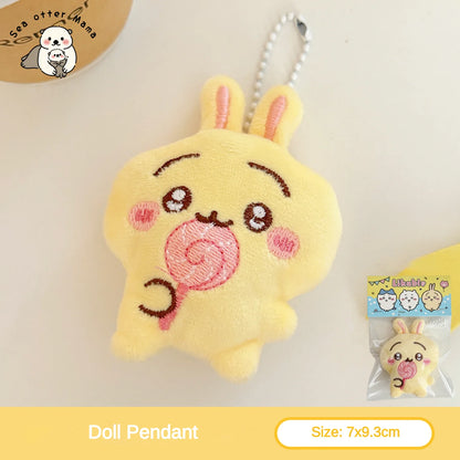 Chiikawa Plush Cartoon Pendant - 1/3PCS Cute Doll Brooch Backpack Keychain Decoration Accessories