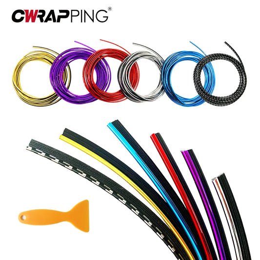 Car Interior PVC Trim Strip – 1M/3M/5M Red Decorative Moulding for Styling & Decoration