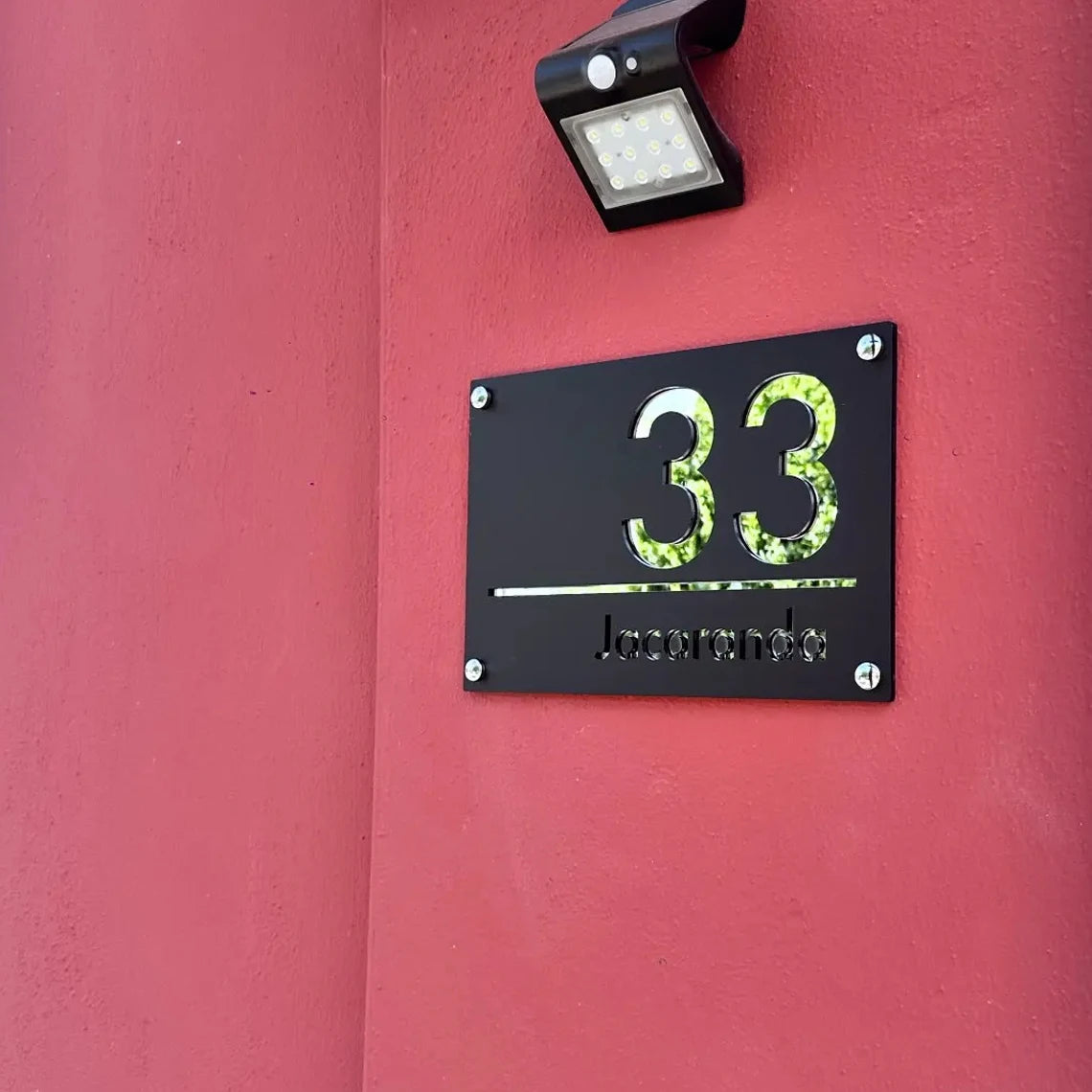 Personalized Large House Numbers Sign – Modern 3D Laser-Cut Acrylic Residential Street Number Plate