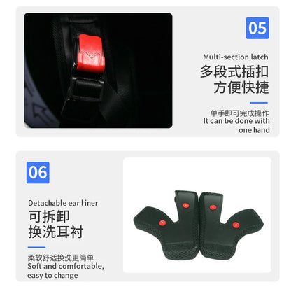 Dual Lens Full Face Motorcycle Helmet - Racing Downhill Motorbike Protective Safety Helmet Gear