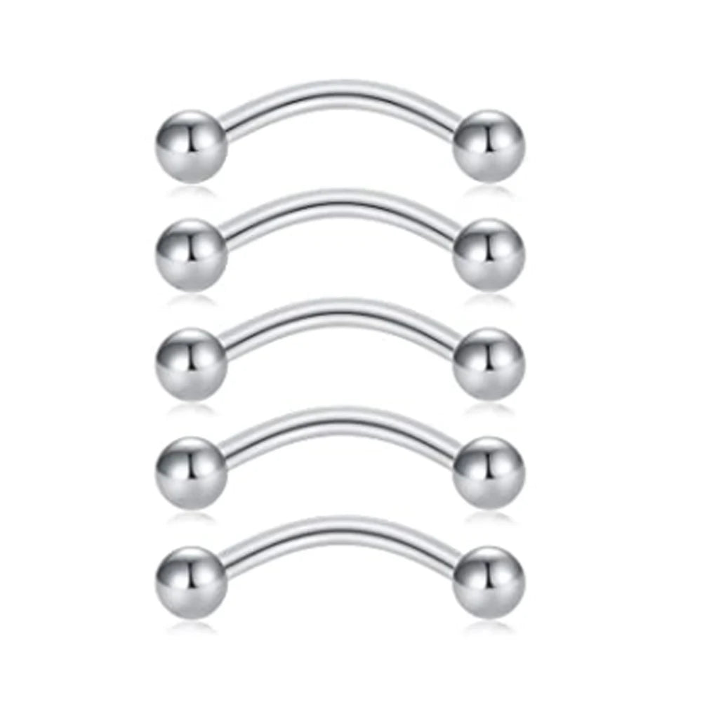 Stainless Steel Body Piercing Kit – Belly Button & Septum Piercing Set, Professional Piercing Tools for Personal and Salon Use