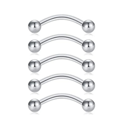 Stainless Steel Body Piercing Kit – Belly Button & Septum Piercing Set, Professional Piercing Tools for Personal and Salon Use