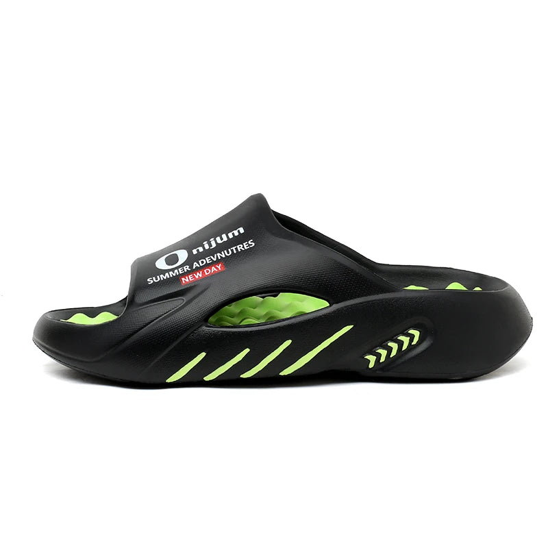 2024 Men’s Massage Slippers – Comfortable Indoor/Outdoor Slides & Beach Sandals, Sizes 38-47