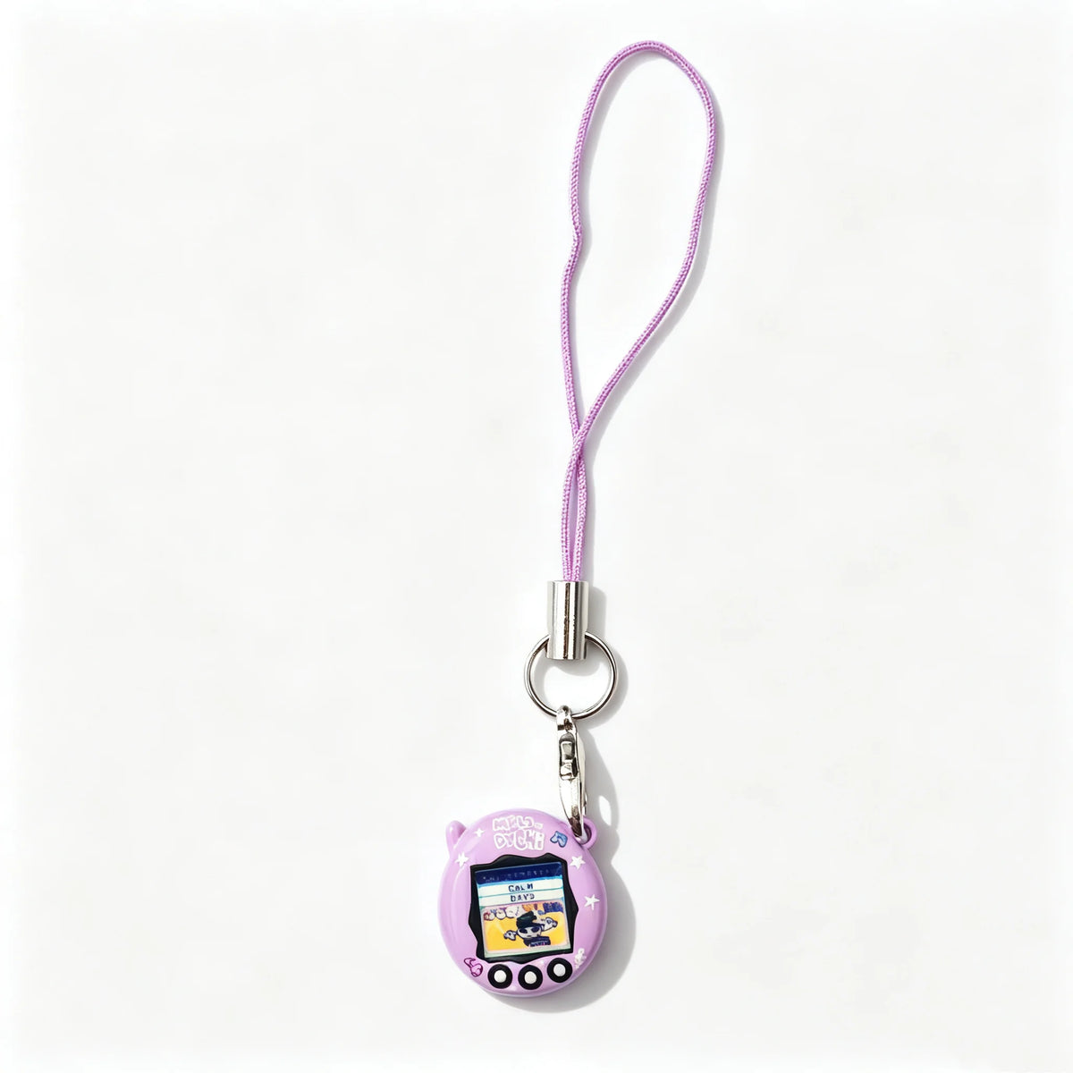 Tamagotchi Cartoon Metal Pendant Keychain - Cute Mini Anime Charm for Bags, Backpacks and DIY Jewelry Gifts