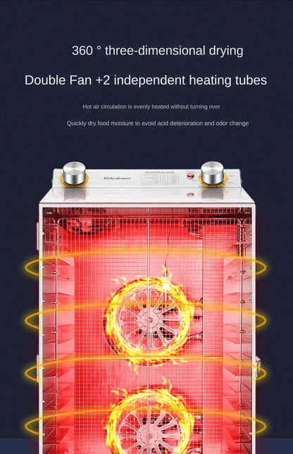 Beef Jerky & Fruit Dehydrator – Air Drying Machine for Snacks, Fruits, Vegetables & Pet Treats