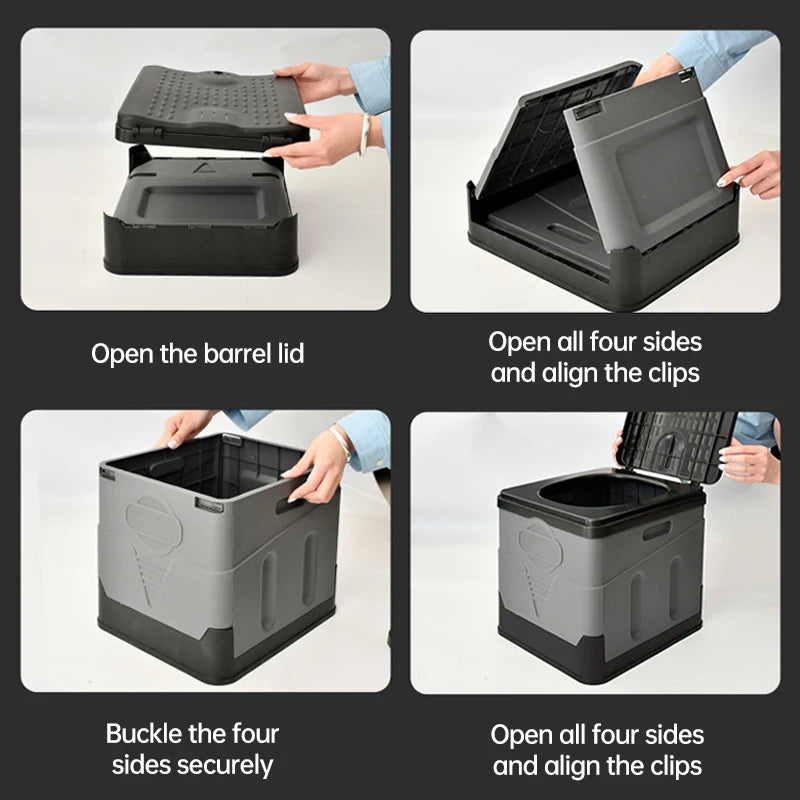 Portable Outdoor Camping Toilet – Odor-Proof Folding Emergency & Multifunctional Travel Toilet