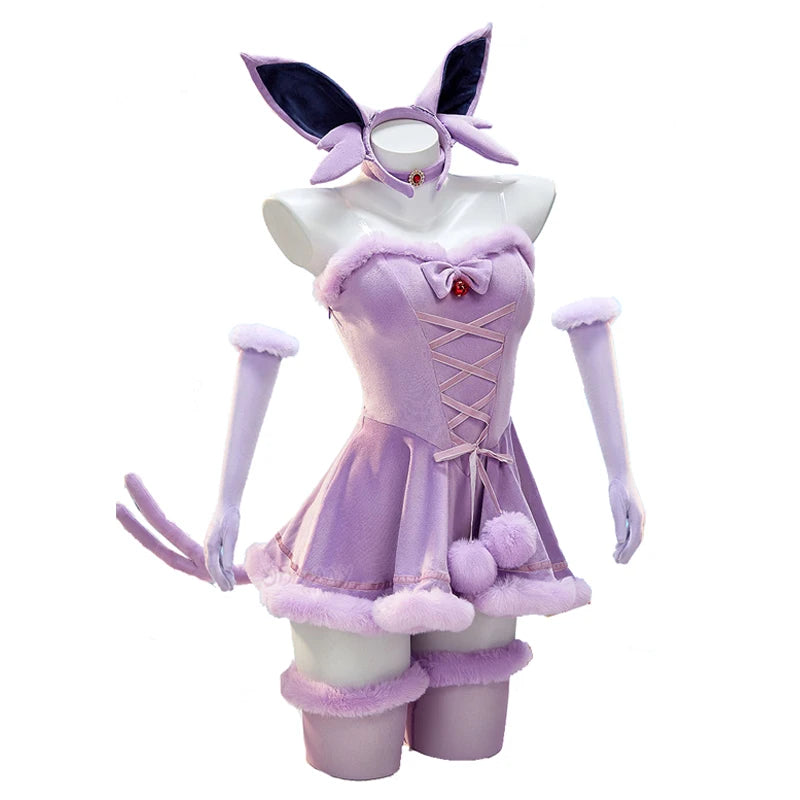 Anime Vaporeon Umbreon Sylveon Cosplay Costume - Sexy Cloak Dress Outfit for Women, Halloween & Christmas