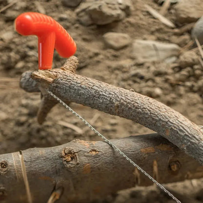 Baixiang Mini Pocket Wire Saw | Outdoor PP Handle Camping Survival Stainless Steel Water Grass Saw