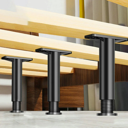 Telescopic Adjustable Bed Legs : Load Bearing Furniture Support Foot for Sofa, Bed, and Bottom Bracket