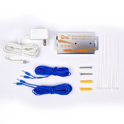 Electronic Water Descaler System - Salt-Free Hard Water Conditioner with Alloy Shell for Home Water Treatment