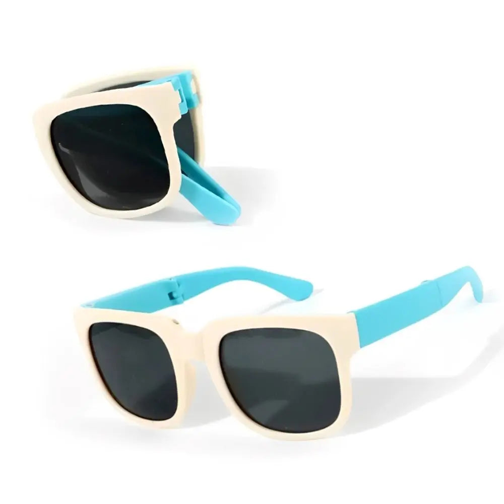 Square Frame Kids Sunglasses – UV400 Foldable Outdoor Eyewear for Toddler Boys & Girls
