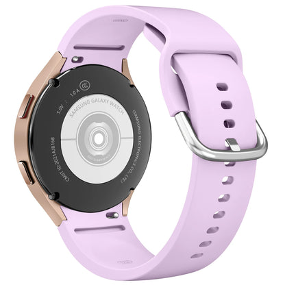 Samsung Galaxy Watch Soft Silicone Strap - Replacement Band for Watch FE/7/6/5/4, Watch 5 Pro and Watch 6 Classic 40mm–47mm