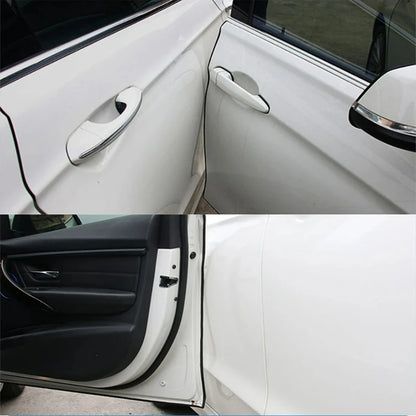 5M Car Door Edge Protector Strip - Transparent PVC Anti-Scratch Anti-Collision Sealing Tape for Vehicle Door Trim Protection