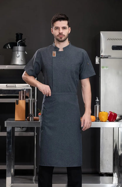Unisex Chef Jacket – Summer Kitchen Shirt for Hotel, Restaurant, Bakery, Catering, and Cooking Uniforms