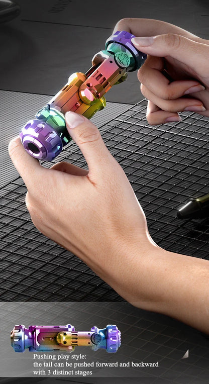Stun Grenade Fidget Spinner & Mini Toy Gun – Ejectable Shell Stress Relief Finger Toy for Adults & Kids Gift
