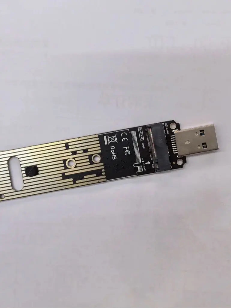 M.2 NVMe SSD to USB 3.1 Adapter – PCIe to USB-A 3.0 Converter Card, JMS583 Chip, 10Gbps USB 3.1 Gen 2 for PCIe/M.2 SSD