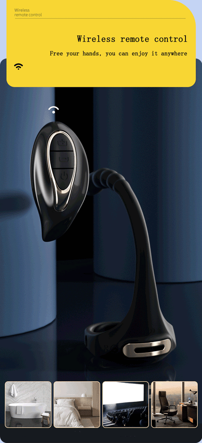 Adjustable Vibrating Penis Ring – Delayed Ejaculation, Enlargement, Prostate & Anal Massage Adult Male Sex Toy