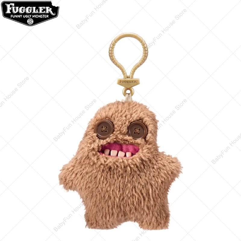 Original Fuggler Ugly Teeth Plush Keychain – Wide-Eyed Monster, Alien & Rabbit Peluche Pendant Toy