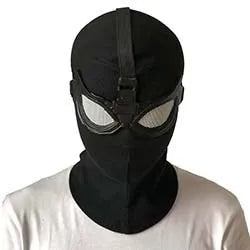 Peter Parker Spider-Man Cosplay Mask – Black Stealth Suit Helmet for Halloween & Party