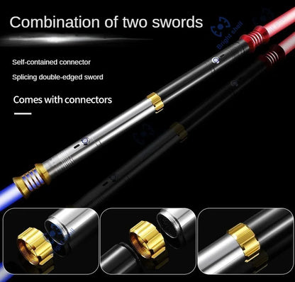 RGB Metal Lightsaber Toy – 15-Color Changing Laser Sword with Sound Effects, Force FX Jedi Blaster Gift for Kids