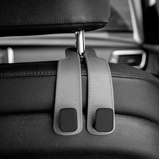 Car Headrest Hooks for Bags – Seat Back Organizer Holder Clips for Auto Storage and Fastening