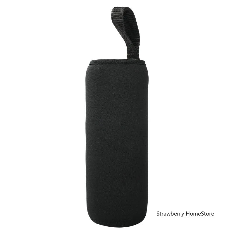 750/1000/1500ML Insulated Sport Water Bottle Case – Black Bottle Carrier, Mug Cup Cover for Outdoor & Gym