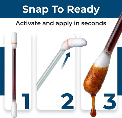 10% Povidone-Iodine Antiseptic Swabs – Extra-Strength Cotton Sticks for Wound Care and First Aid