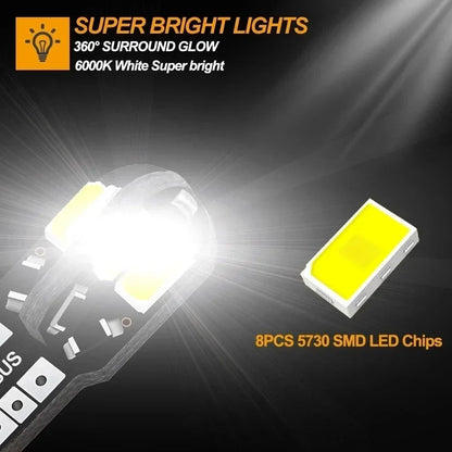 T10 W5W LED Canbus Car Bulbs - 10/20PCS Interior Light Upgrade for Land Rover Discovery Defender Freelander