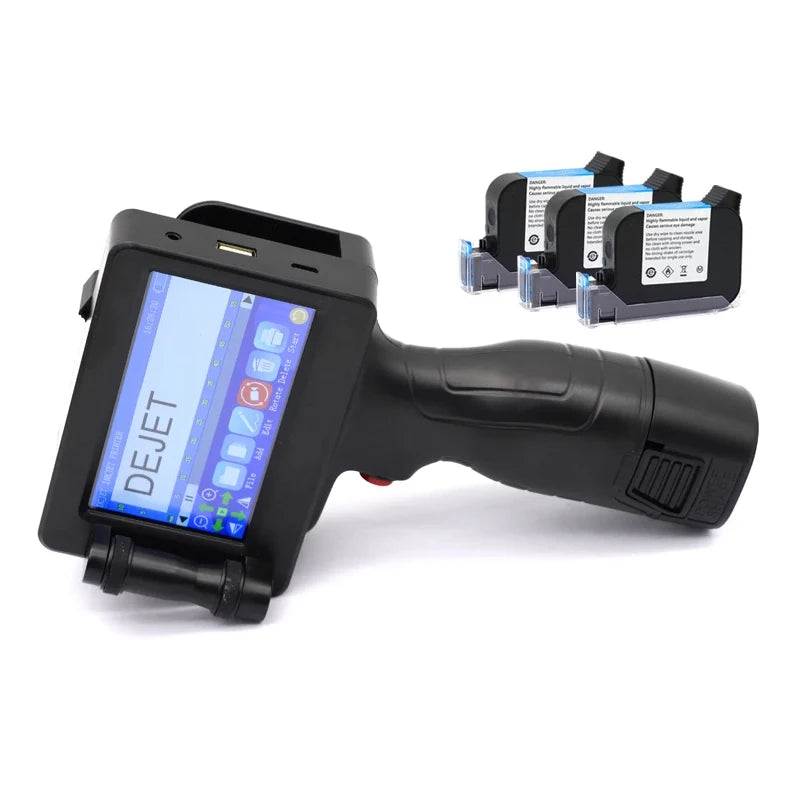 12.7mm Handheld Inkjet Printer 2588+ – QR Code, Barcode, Date & Logo Coding Machine with 25 Languages Support