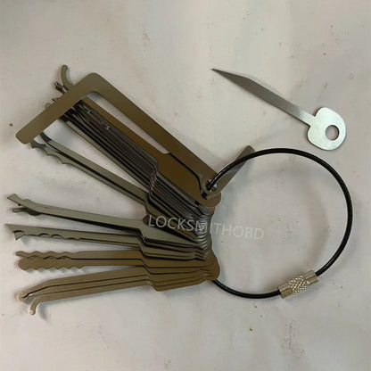 23-in-1 Universal Door Wrench Set - Portable Locksmith Tools for Door Opening and Emergency Use