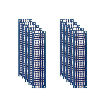 PCB Prototype Boards - Double Sided Blue Circuit Boards for DIY Soldering Projects 5-10PCS