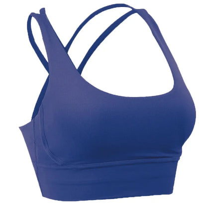 Women’s Summer Crossback Sports Bra — Breathable Fitness & Yoga Tank Top | Gym Crop Top