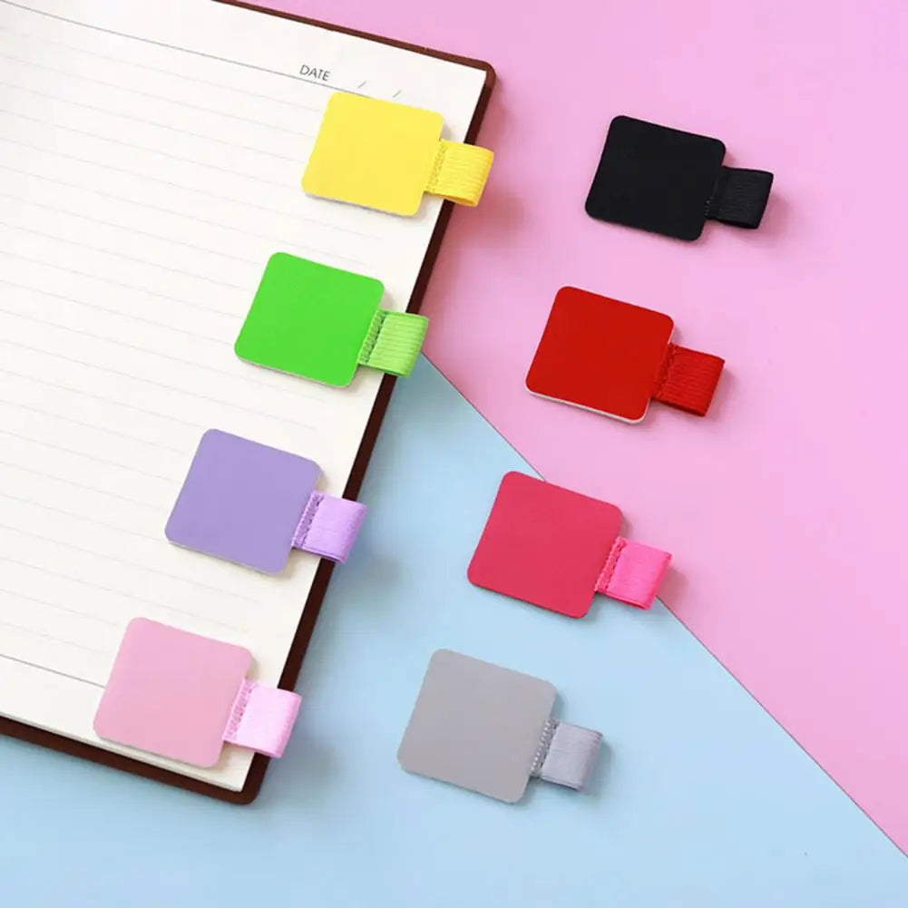 2Pcs Self-Adhesive Pen Loop Holders - Universal Elastic Pencil Clips for Notebook, Diary, and Planner Covers