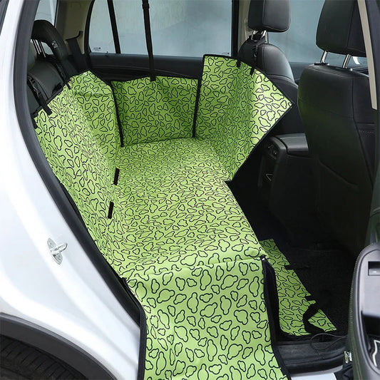 Waterproof Dog Car Seat Cover - Pet Travel Hammock Mat for Small, Medium & Large Dogs with Rear Seat Protection