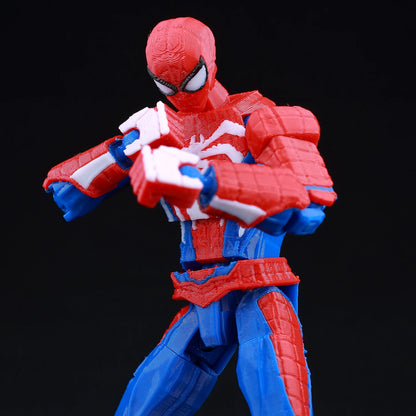 9L3D Lucky13 T13 Action Figures — 3D Printed Deadpool, Wolverine, Batman, Spider-Man & Venom Anime Model Toys, Collectible Gift
