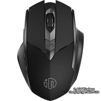 INPHIC Rechargeable Bluetooth Wireless Mouse – 2.4G Silent Office Mouse for PC, Laptop, Tablet & Smartphone